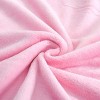 Bacati - Love Black/Pink Love Kisses Hugs Embroidered Blanket - image 3 of 4