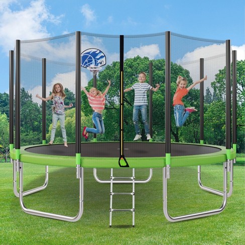 Trampoline basketball 2025 hoop target