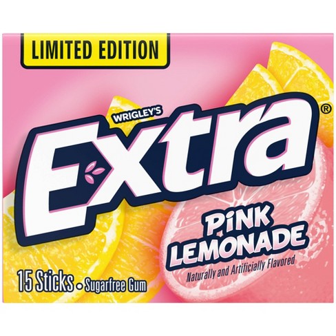 Extra Gum Peppermint Chewing Gum, 15 Pieces (Pack of 10)