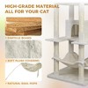 Lyngins 84.6" Multi-Level Cat Tree Tower, Sturdy Cat Tower with 3 Cat Houses, Sisal Cat Scratching Post & Cat Toys, Large Top Platform for 3-4 Cats - 3 of 4