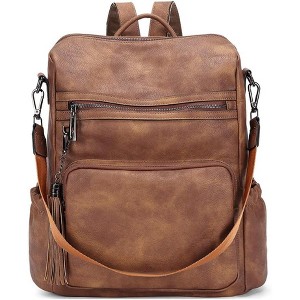 CLUCI Backpack Purse for Women Travel Backpack Leather Large Women Backpack Fashion - 1 of 3