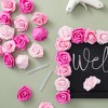 Bright Creations 100 Pack Pink Artificial Rose Flower Heads for Wall Decoration, Wedding Centerpieces, Bouquets, 3 x 1.2 In, 3 Colors - 4 of 4