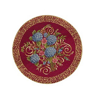 C&F Home 3'0" x 3'0" Hydrangea Bouquet Indoor Rug