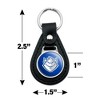 Saint Louis University Billiken Logo Black Leather Keychain - 2 of 4