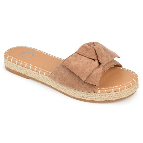 Journee Collection Womens Evva Tru Comfort Foam Espadrille Flat Sandals, Tan  9.5 : Target