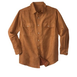 Boulder Creek by KingSize Men's Big & Tall Long Sleeve Moleskin Shirt - 1 of 2