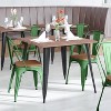 Emma and Oliver Metal Stacking Dining Chairs with Poly Resin Seats for Indoor/Outdoor Use - 2 of 4