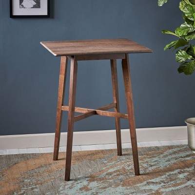 NicBex Dining Table Kitchen Table Modern Bar Height Dining Table with Rubberwood Legs for Dining Room