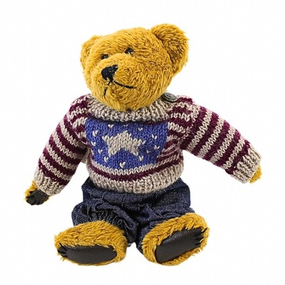 Boyds Bears 10.0 Inch Eddie Bean Bauer Patriotic Bean Filled Jointed Plush Figurines