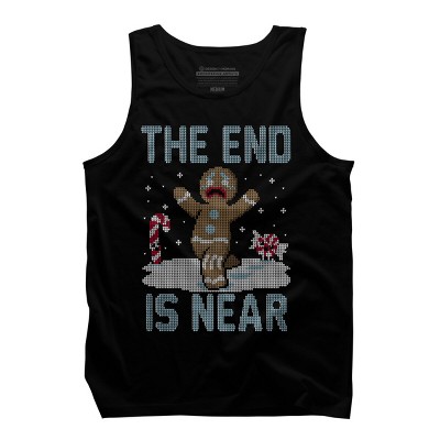 Men's Design By Humans Christmas Is Near! By Raffiti Tank Top