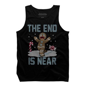 Men's Design By Humans Christmas Is Near! By Raffiti Tank Top - 1 of 4