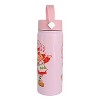 Silver Buffalo Strawberry Shortcake - Vintage 20oz Stainless Steel Water Bottle - 3 of 4