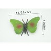 Collectible Wildlife Gifts | Butterfly, Green, Hand Painted, Rubber Insect, Educational, Toy,  Realistic Figure,  Model,  Gift,   5 1/2"    AR19 B329 - 2 of 4
