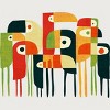 Junior's Design By Humans Bird Family By radiomode T-Shirt - 2 of 3