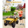 Coucheta 24V 2-Seater Licensed Toyota Ride-On w/ Parent Remote, 4.4MPH, 4x550W Motors, Lockable Doors, Spring Suspension, Adjustable Seat, MP3&Lights - 3 of 4