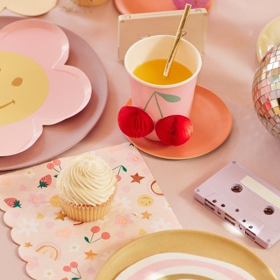 Happy Face Icons Large Paper Napkins - Thumbnail 5