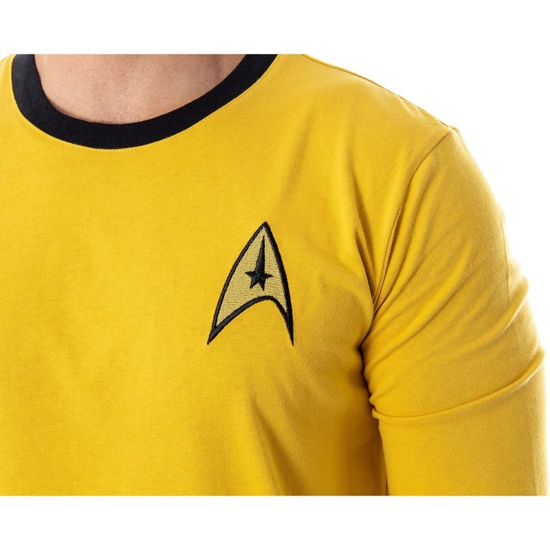 Star Trek The Original Series Men's Costume Long Sleeve Shirt - Kirk, Spock, 2 of 5
