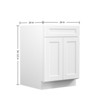 Kitchen Base Cabinet, Unassembled Cabinet with Adjustable Shelf without Top - 3 of 4