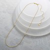 Ross-Simons 1mm 14kt Yellow Gold Adjustable Rope-Chain Necklace Size - 4 of 4