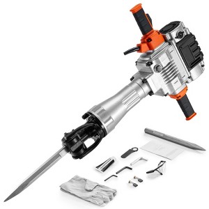 VEVOR Demolition Jack Hammer, 2100W Electric Jackhammer Heavy Duty, 1650 BPM Industrial-Grade Jack Hammer Concrete Breaker, Silver - 1 of 4