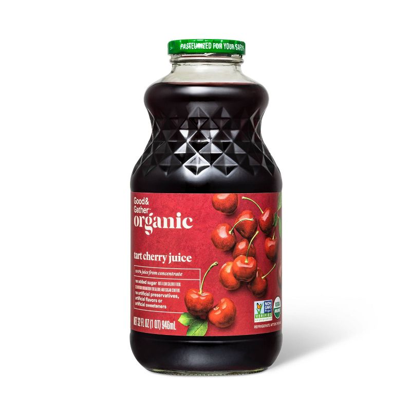 Organic Tart Cherry Juice From Concentrate - 32 fl oz - Good &#38; Gather&#8482;, 1 of 5