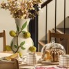 LuxenHome Ivory with Yellow Lemons Ceramic 13.8-Inch Tall Vase Multicolored - 3 of 4