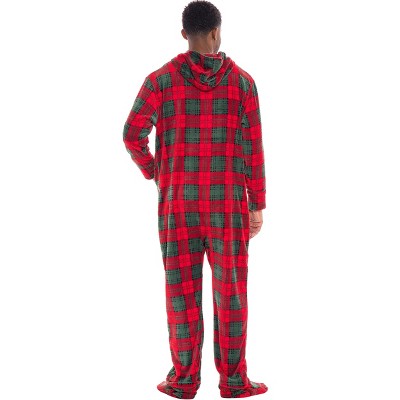 men's buffalo plaid union suit