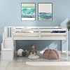ELJGET Low Loft Bed for Kids, Twin Size Loft Bed with Storage Staircase, Wood Loft Bed Frame for Boys Girls Teens - 2 of 4