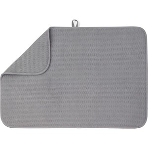 Attop XXL Dish Mat 24" x 17" ( LARGEST MAT ) Microfiber Dish Drying Mat , Super absorbent ( Gray ) - 1 of 4