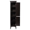 Slone Two Door Shuttered Linen Cabinet - Elegant Home Fashion - 4 of 4