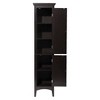Slone Two Door Shuttered Linen Cabinet - Elegant Home Fashion - image 4 of 4