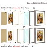 Golden State Art 16x20 MDF Shadow Frame 1.3 Inch Thickness for 11x14 Picture - Gray, Pack of 6 - 3 of 4