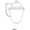 Progress Lighting, Fluorescent, Porcelain, 1-Light Wall Lantern, White, Acrylic Shade - 2 of 2
