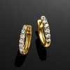 Ross-Simons 0.50 ct. t.w. Lab-Grown Diamond Hoop Earrings in 18kt Gold Over Sterling - 4 of 4