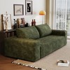 ORRD 63" Comfy Deep Seat Loveseat Sofa, Corduroy Fabric 2-Seater Couch for Living Room, Bedroom, Green - 3 of 4