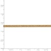 Black Bow Jewelry 2.5mm, 14k Yellow Gold, Solid Franco Chain Bracelet - 4 of 4