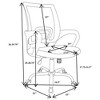 NicBex Adjustable Office Chair with Wheels and Padded Seat,Mesh Ergonomic Computer Chair,Swivel Desk Chair for Adult,Student - 3 of 4