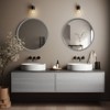 WallBeyond Wooden Round Wall Mirror - 4 of 4