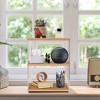 NewHome "3-Tier Acrylic Countertop Organizer, Bathroom Storage Rack, Vanity Shelf for Cosmetics & Desk" BurlyWood - 3 of 4