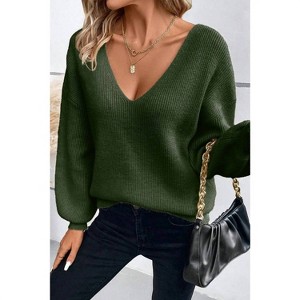 Women's Bow Back Sweater - Pretty Bash - 1 of 2