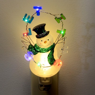 Night Light Lamp Target, Snowman Night Light With Glitter Bubble