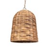 Uttermost Rotorua 1-Light Pendant-Natural Sea Grass Shade & Antique Brass Accents - 4 of 4