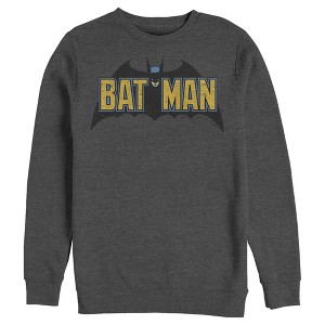 Men's Batman Caped Crusader Logo Sweatshirt - 1 of 3