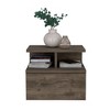 NicBex 14 inch Wide Floating Floating Nightstand with 1 Drawer,Modern Side Table with 2-Tier Shelf,Bedside Table for Bedroom,Living Room - 4 of 4