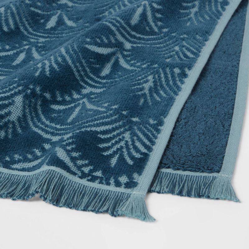 Plush Scallop Towel Teal Blue - Threshold™, 4 of 7