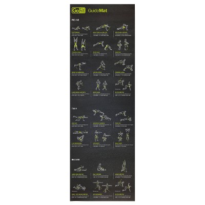 GoFit Guide Yoga Mat - Black (6mm)