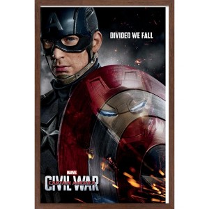 Trends International Marvel Captain America-Shield Reflection Framed Wall Poster Prints - 1 of 4