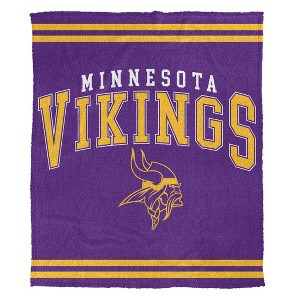 NFL Minnesota Vikings Vintage Arch Cozy Knit Throw Blanket - 1 of 1