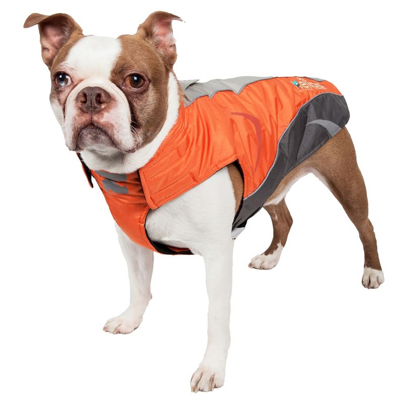 Dog Helios Altitude-Mountaineer Hook and Loop Protective Waterproof Coat - Orange, 3 of 8