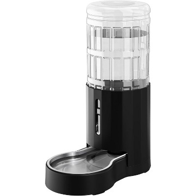 Stainless Steel Pet Water Dispenser, Automatic BPA-Free Gravity Waterer with Large Drinking Area